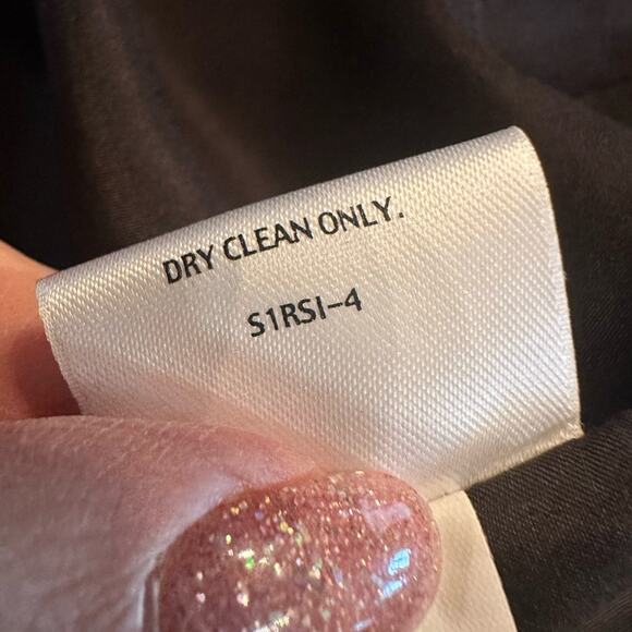 Eileen Fisher Silk Ruffle Tier Black Dress Size 10 - Picture 10 of 10